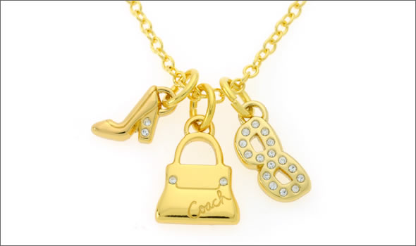 コーチ  ショッピング ネックレス ゴールド クリスタル 95858 GD/GD/N