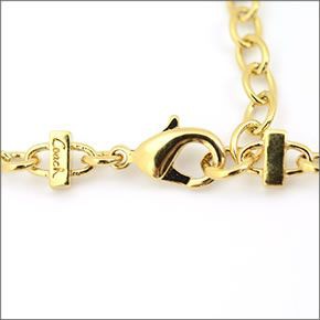 コーチ  ネックレス シルバー×ゴールド クリスタル 96265 MTI/N