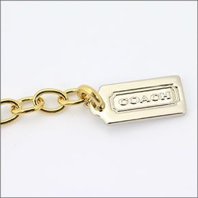 コーチ  ネックレス シルバー×ゴールド クリスタル 96265 MTI/N