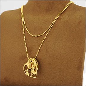 コーチ ≪取り寄せ商品≫ オプアート・ハートロゴ・Ｃロゴ ロングネックレス 95976 GD/GD/N