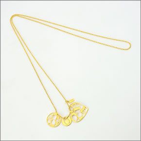コーチ ≪取り寄せ商品≫ オプアート・ハートロゴ・Ｃロゴ ロングネックレス 95976 GD/GD/N