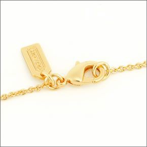 コーチ ≪取り寄せ商品≫ パヴェ シグネーチャー ハートモチーフ ネックレス  96046 GD/GD/N