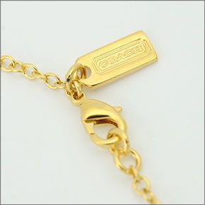 コーチ ≪取り寄せ商品≫ シグネーチャー ミランダ トリプル ディスク ネックレス 96082 GD/GD/N