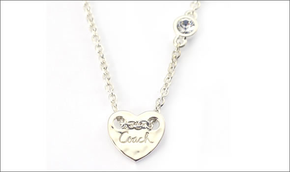 コーチ ≪取り寄せ商品≫ スターリング ハート クリスタル ネックレス 96195 SV/SV/N