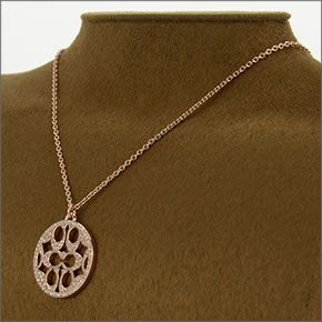 コーチ ≪取り寄せ商品≫ パヴェ シグネーチャー ディスク ネックレス  96417 RS/PK/N