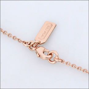 コーチ ≪取り寄せ商品≫ パヴェ シグネーチャー ディスク ネックレス  96417 RS/PK/N