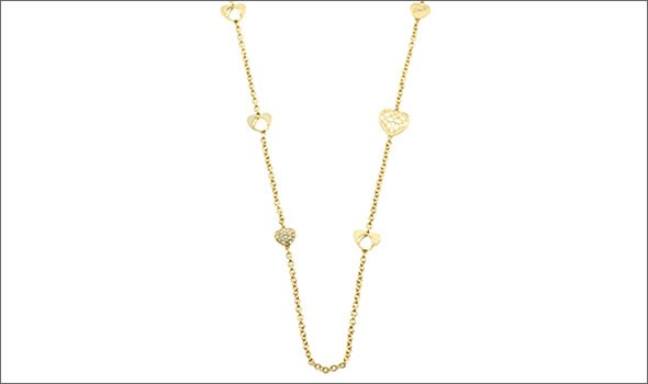 コーチ ≪取り寄せ商品≫ シグネーチャー ハートステーション パヴェ ロング ネックレス ペンダント 96043/GD/GD/N