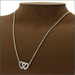 コーチ ≪取り寄せ商品≫ インターロッキング ハート パヴェ ネックレス ペンダント 96669/SV/SV/N