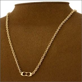 コーチ ≪取り寄せ商品≫ シグネチャー C リンク ネックレス ペンダント 99894/GLD/N