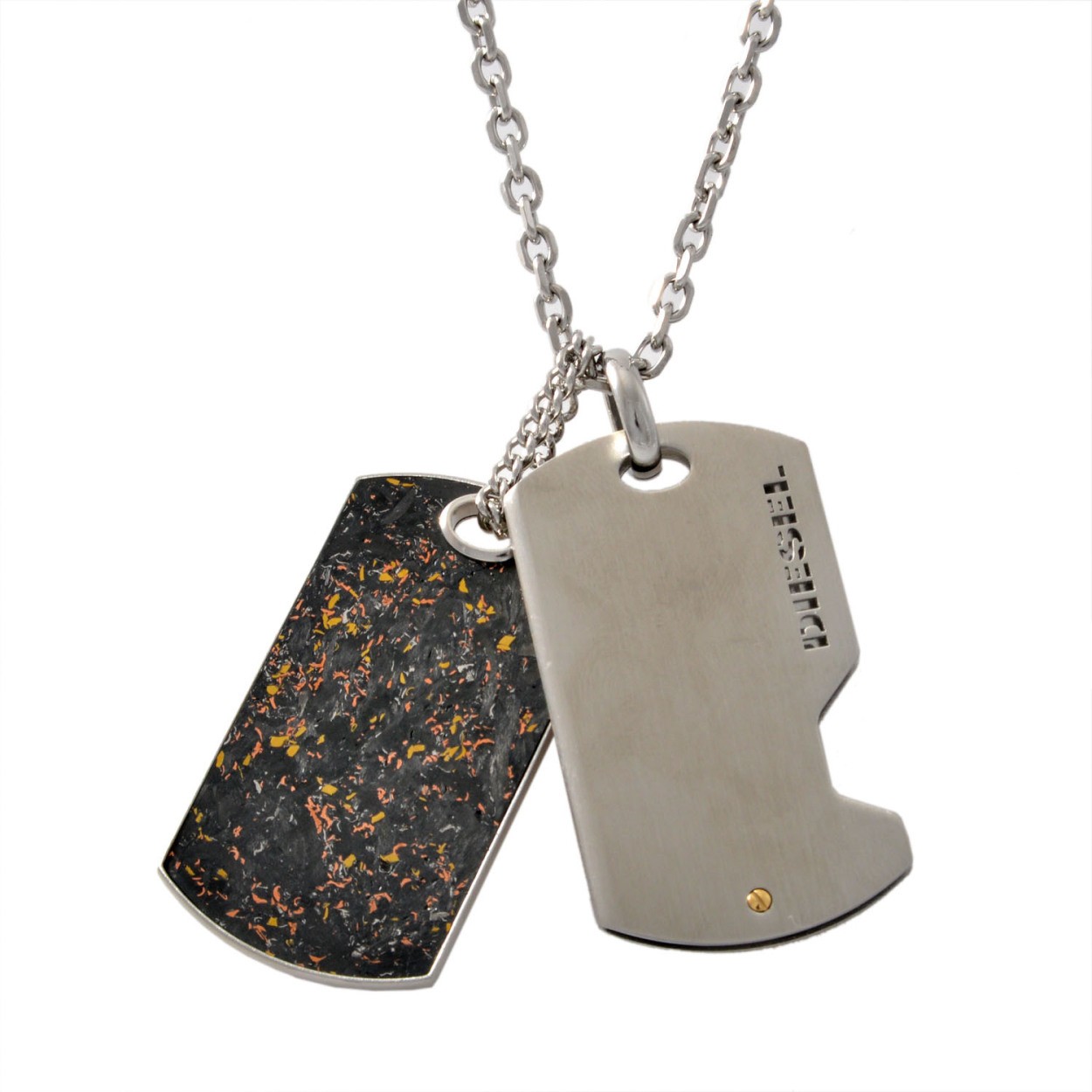 ディーゼル DIESEL DX1079040 ドッグタグ メンズ ネックレス ペンダント  ブレイブマン（モヒカン）