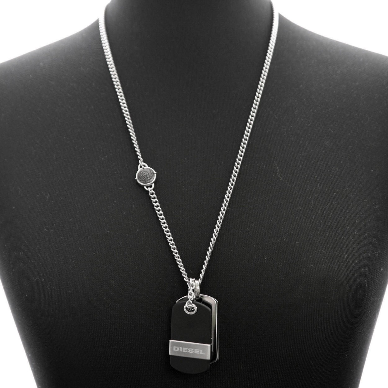 ディーゼル DIESEL DX1084040 ドッグタグ メンズ ネックレス ペンダント  ブレイブマン（モヒカン）
