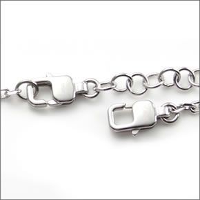 エンポリオアルマーニ　アクセサリー  ダブルタグ ネックレス ペンダント シルバー×ブラック EGS1601040