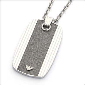 エンポリオアルマーニ　アクセサリー  イーグルプレート ネックレス シルバー EGS1685040