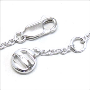 エンポリオアルマーニ　レディスアクセサリー  ネックレス シルバー×クリスタル EG3046040