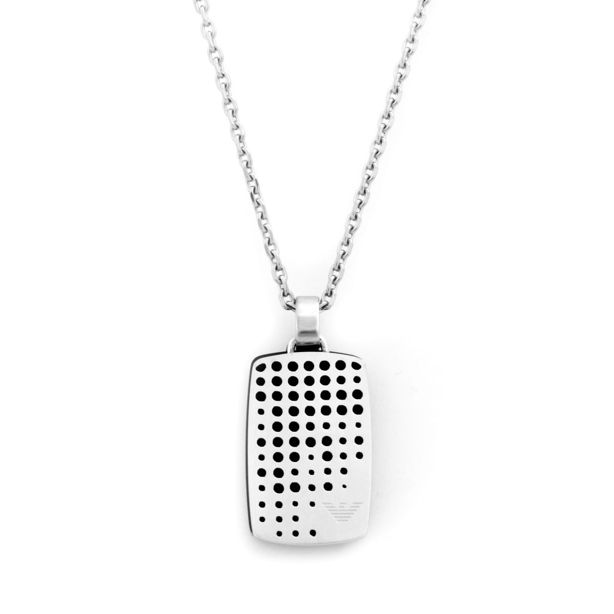 エンポリオアルマーニ EMPORIO ARMANI EGS2010040 イーグルロゴ ドッグタグ ダブルプレート ネックレス ペンダント