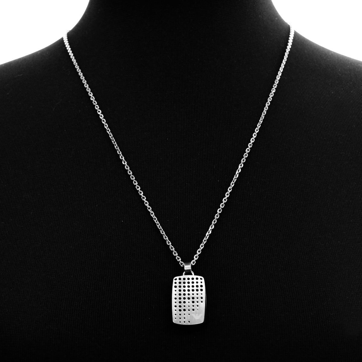 エンポリオアルマーニ EMPORIO ARMANI EGS2010040 イーグルロゴ ドッグタグ ダブルプレート ネックレス ペンダント