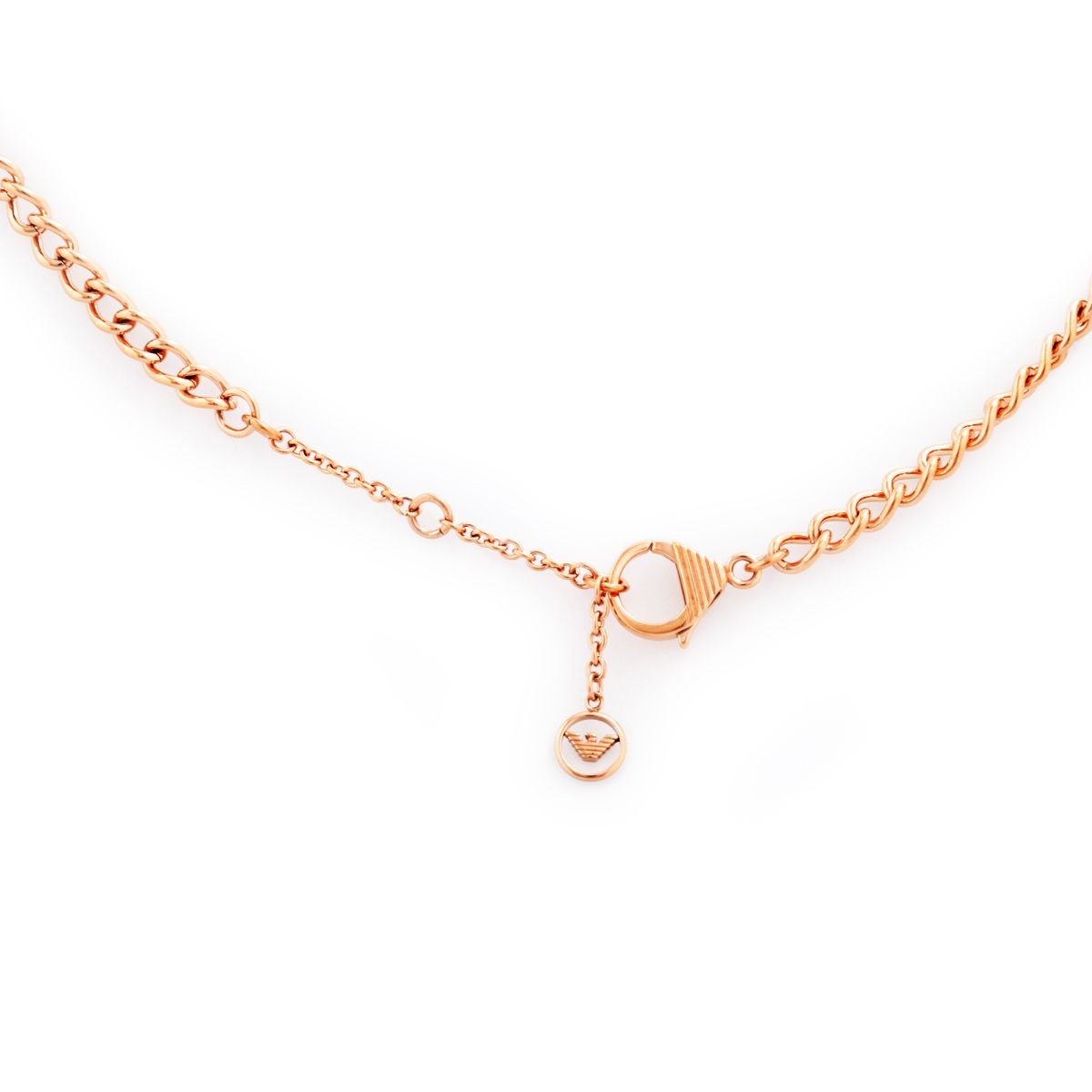 エンポリオアルマーニ EMPORIO ARMANI EGS2096221 ダブルチェーン ラインストーン イーグルロゴ ネックレス