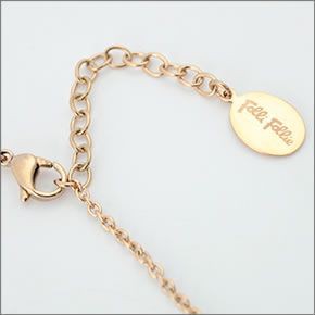 フォリフォリ  Heart4Heart Necklace ハート4ハート ネックレス  ピンクゴールド 3N0T013RS