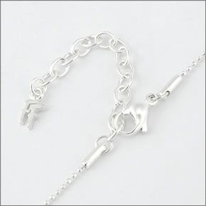 フォリフォリ ≪取り寄せ商品≫ シルバープレーテッド×クリスタル ハートモチーフ ネックレス 3N13F059C