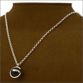 グッチ ≪取り寄せ商品≫ シルバー×オニキスビーズ　Ｇモチーフ　ネックレス　ペンダント 258943-J8480/8167