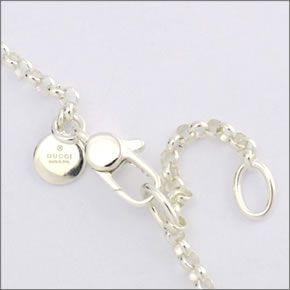 グッチ ≪取り寄せ商品≫ シルバー×オニキスビーズ　Ｇモチーフ　ネックレス　ペンダント 258943-J8480/8167