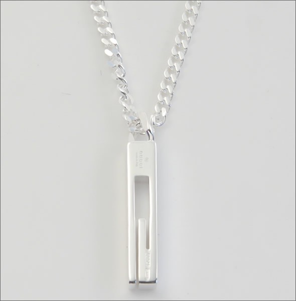 グッチ  スモールカットアウト Gモチーフ ゴルメットチェーン ネックレス/ペンダント 225055-J8400-8106