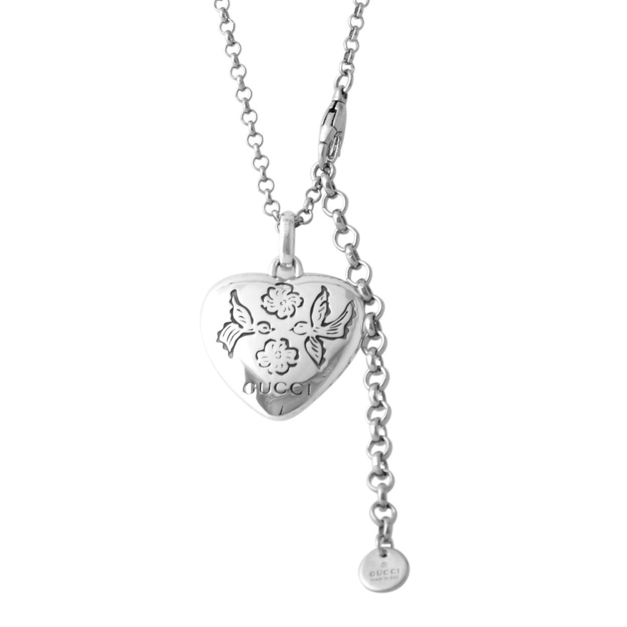 グッチ GUCCI 455542-J8400-0701 BLIND FOR LOVE ブラインド フォー ラブ ハートモチーフ ペンダント ネックレス