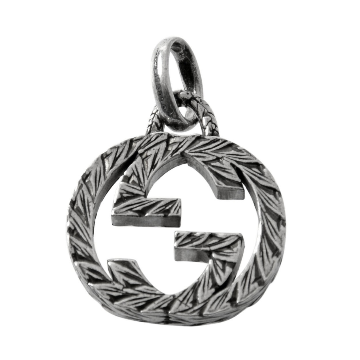 グッチ GUCCI 455288-J8400-0701 エングレービング インターロッキングG チャーム  【ブレスレットチャーム】  【ペンダントトップ】