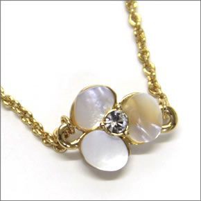 ケイトスペード DISCO PANSY  Scatter パンジーモチーフのロングネックレス WBRU6738