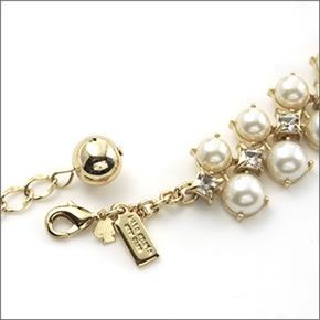 ケイトスペード TWINKLING FETE Collar Necklace パール×スワロフスキー・クリスタル カーラー ネックレス WBRU9836-143