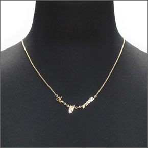 ケイトスペード WBRUA237-711 OUT OF THE BAG cats meow necklace キャット 猫シルエット ミャウ ロゴ ネックレス/ペンダント