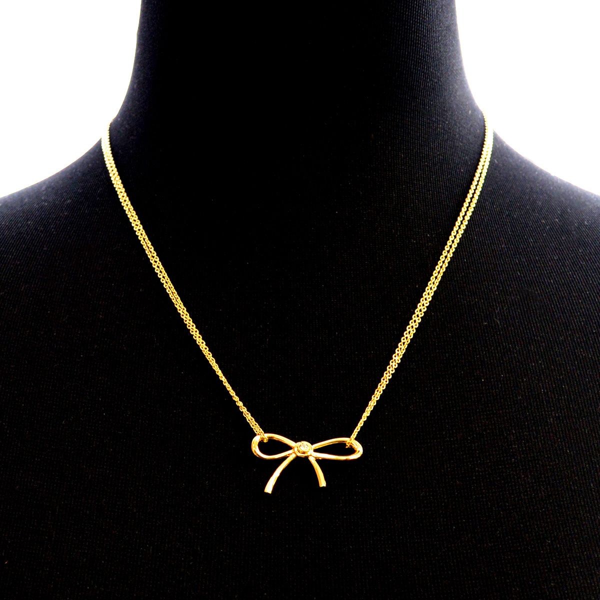ケイトスペード Kate Spade WBRUA606-922 Clear ビジュー×リボン ネックレス/ペンダント Dainty Sparklers Bow Pendant