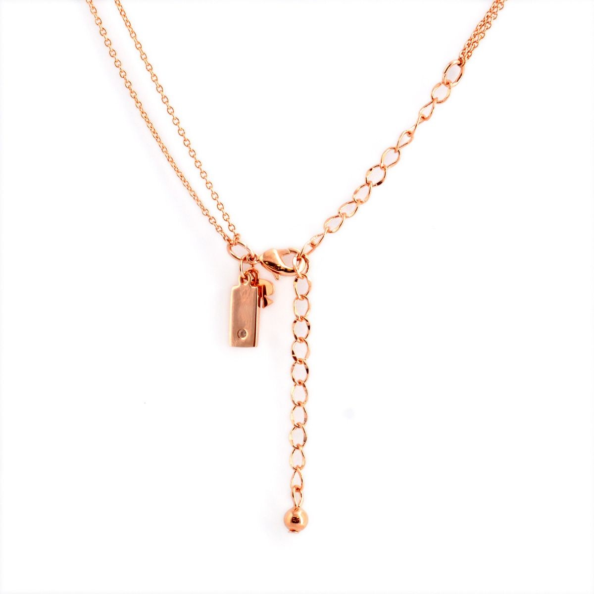 ケイトスペード Kate Spade WBRUB806-704 Clear/Rose Gold ビジュー×リボン ネックレス/ペンダント Dainty Sparklers Bow Pendant