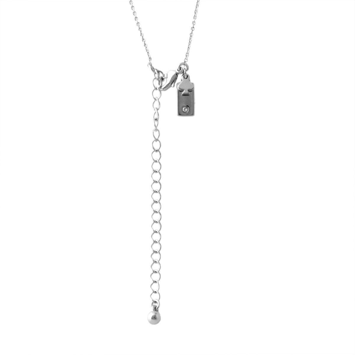 ケイトスペード Kate Spade WBRUD585-911 clear/silver MAKE MAGIC rabbit mini pendant ウサギモチーフ クリスタルパヴェ ペンダント ネックレス