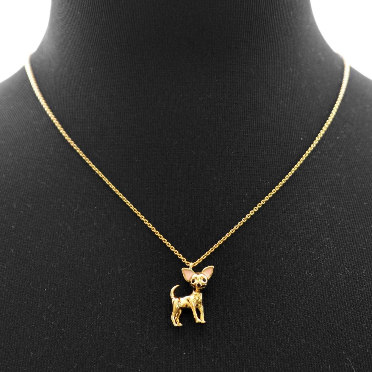 ケイトスペード Kate Spade WBRUE329-974  Multi チワワ モチーフ ネックレス ペンダント Chihuahua Mini Pendant