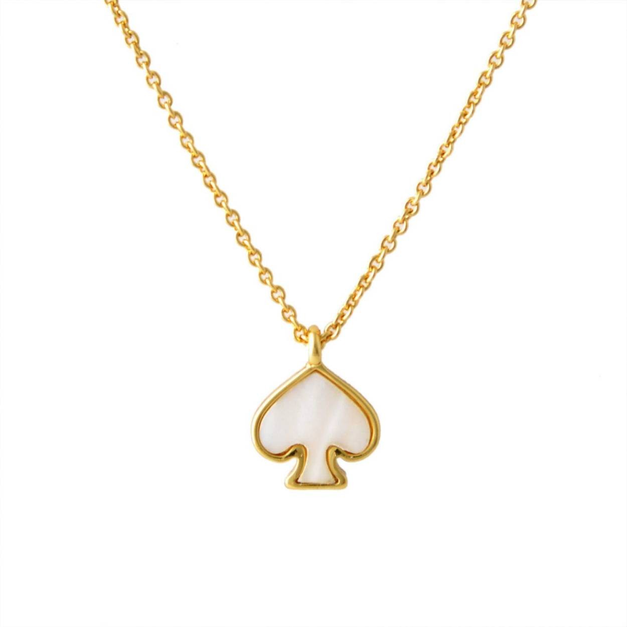ケイトスペード Kate Spade WBRUD616-143 Cream Multi スペード型 ネックレス ペンダント Signature Spade Mini Pendant