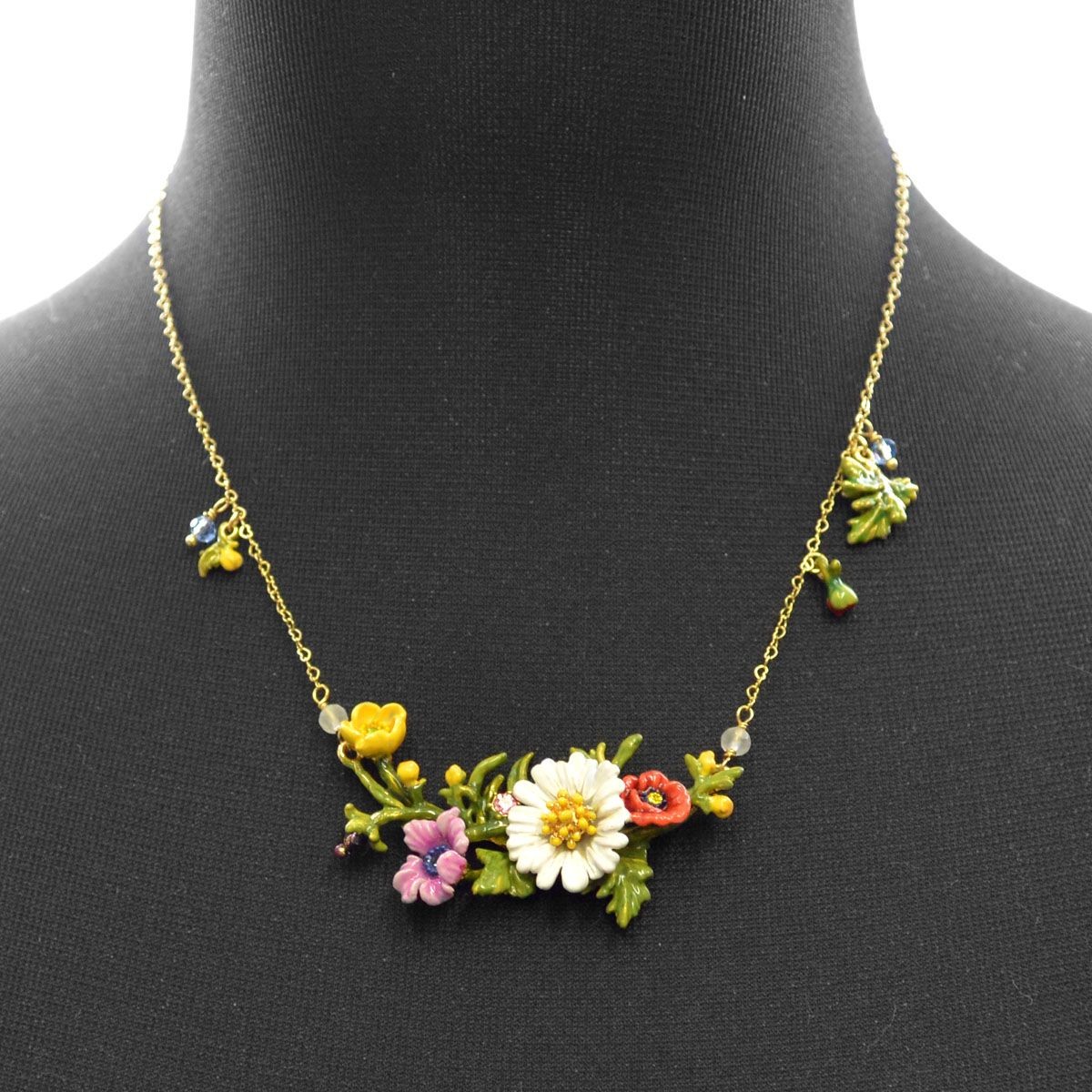 レネレイド Les Nereides ADFS303/1 フラワーモチーフ ネックレス FLORAISONS SAUVAGES