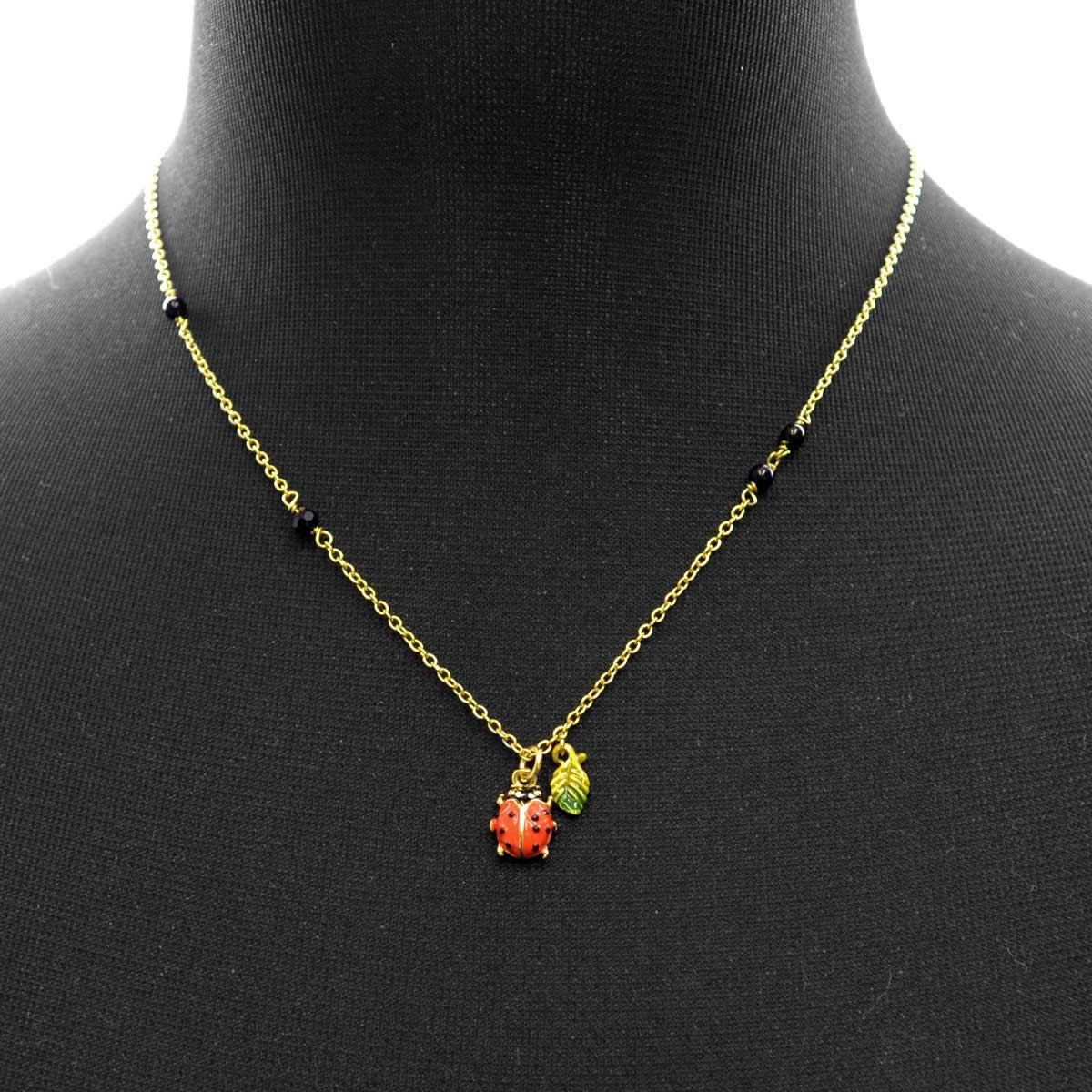 レネレイド Les Nereides ADLB304/1 てんとう虫モチーフ ネックレス LADY BIRD