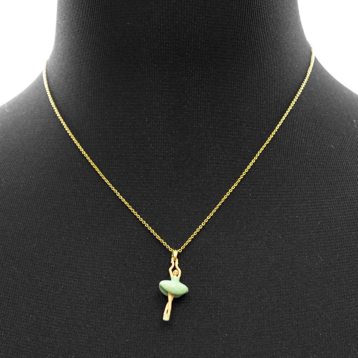 レネレイド Les Nereides AEMDD301/3 バレリーナモチーフ パドゥドゥ ミニ ネックレス ペンダント MINI PAS DE DEUX