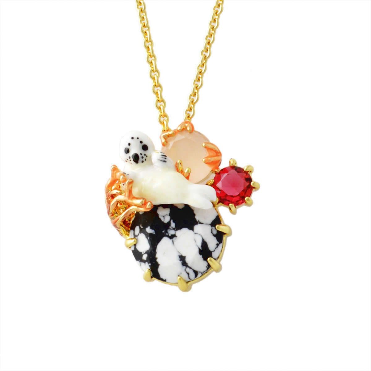 レネレイド Les Nereides AEOO303/1 アザラシモチーフ ネックレス ペンダント OBSCURITE OBSTENTATOIRE