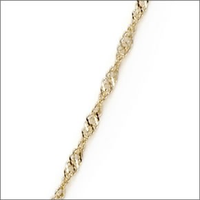 マレア リッチ  K10 リボンモチーフネックレス　ゴールド×ダイヤモンド 10KJ-05