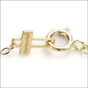 マレア リッチ Hawaiian series K10 ハワイアン クロスモチーフネックレス　2WAY  リバーシブル ゴールド×ダイヤモンド/ターコイズ 11KJ-01