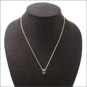 マークバイマークジェイコブス Classic Marc Delicate Sweetie Pendant クラシックマーク エナメル ロゴ ペンダント ネックレス M3PE571-062 80357 BLACK/ORO