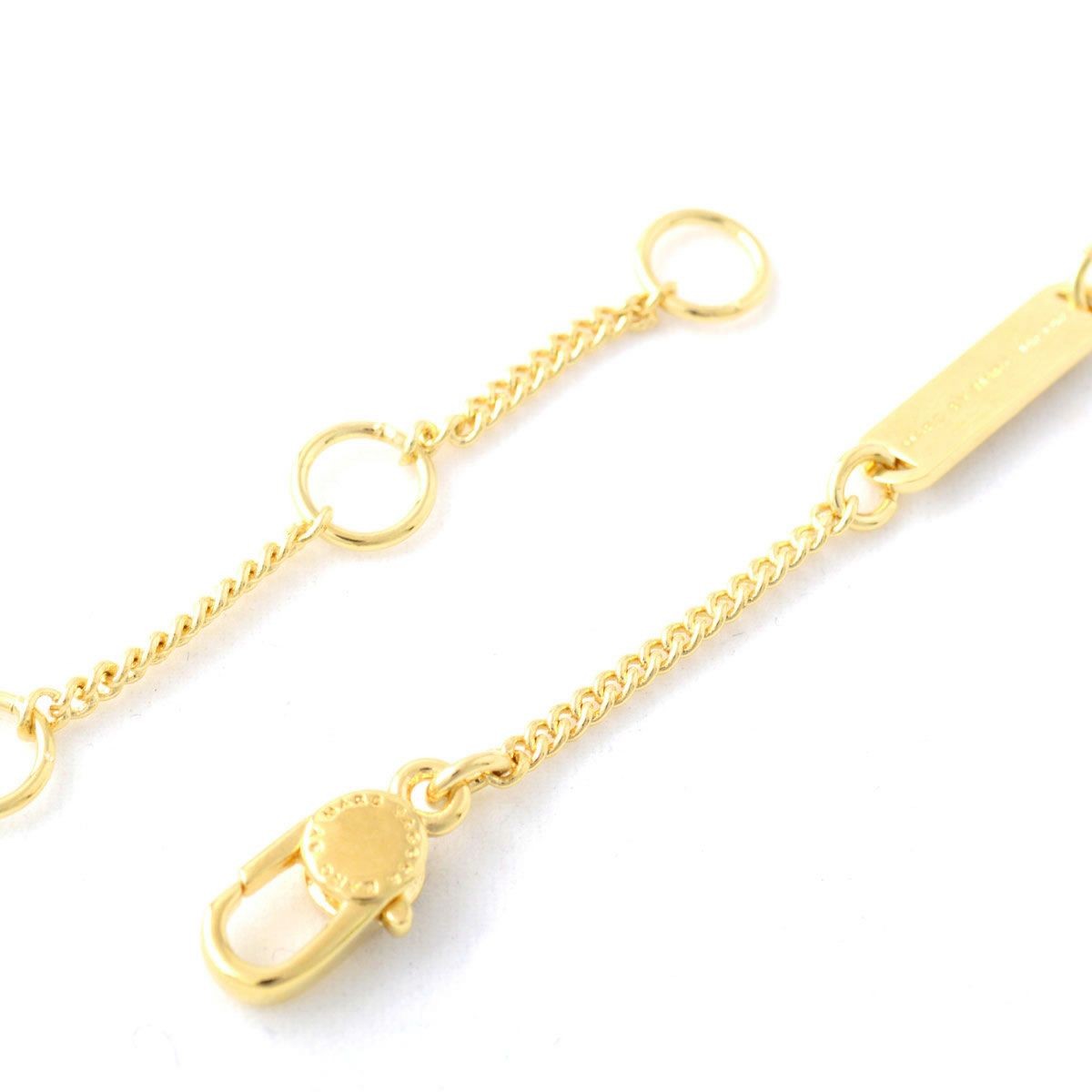 マークバイマークジェイコブス MARC BY MARC JACOBS M0007060-711 ORO Smiley Logo Pendant スマイル ラインストーン ペンダント/ネックレス