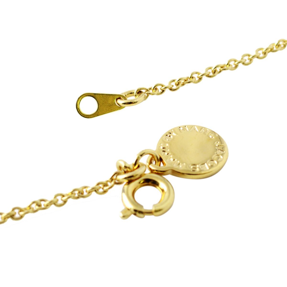 マークバイマークジェイコブス MARC BY MARC JACOBS M0003549-106 CREAM クラシックマーク エナメル ロゴ ディスク ペンダント ネックレス Classic Marc Enamel Discs Pendant