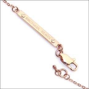マイケルコース Rose Gold-Tone Logo Disc Pendant Necklace クリスタルストーン ロゴディスク ネックレス/ペンダント  MKJ2656791