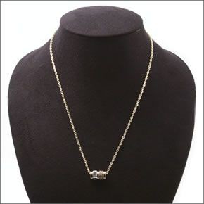 マイケルコース Pave Two-Tone Barrel Pendant Necklace クリスタル/パヴェ バレル ネックレス/ペンダント MKJ1902931