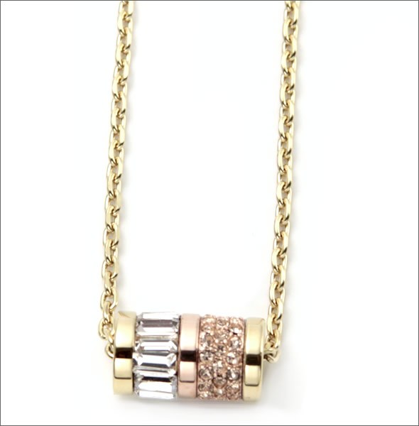 マイケルコース Pave Two-Tone Barrel Pendant Necklace クリスタル/パヴェ バレル ネックレス/ペンダント MKJ1902931