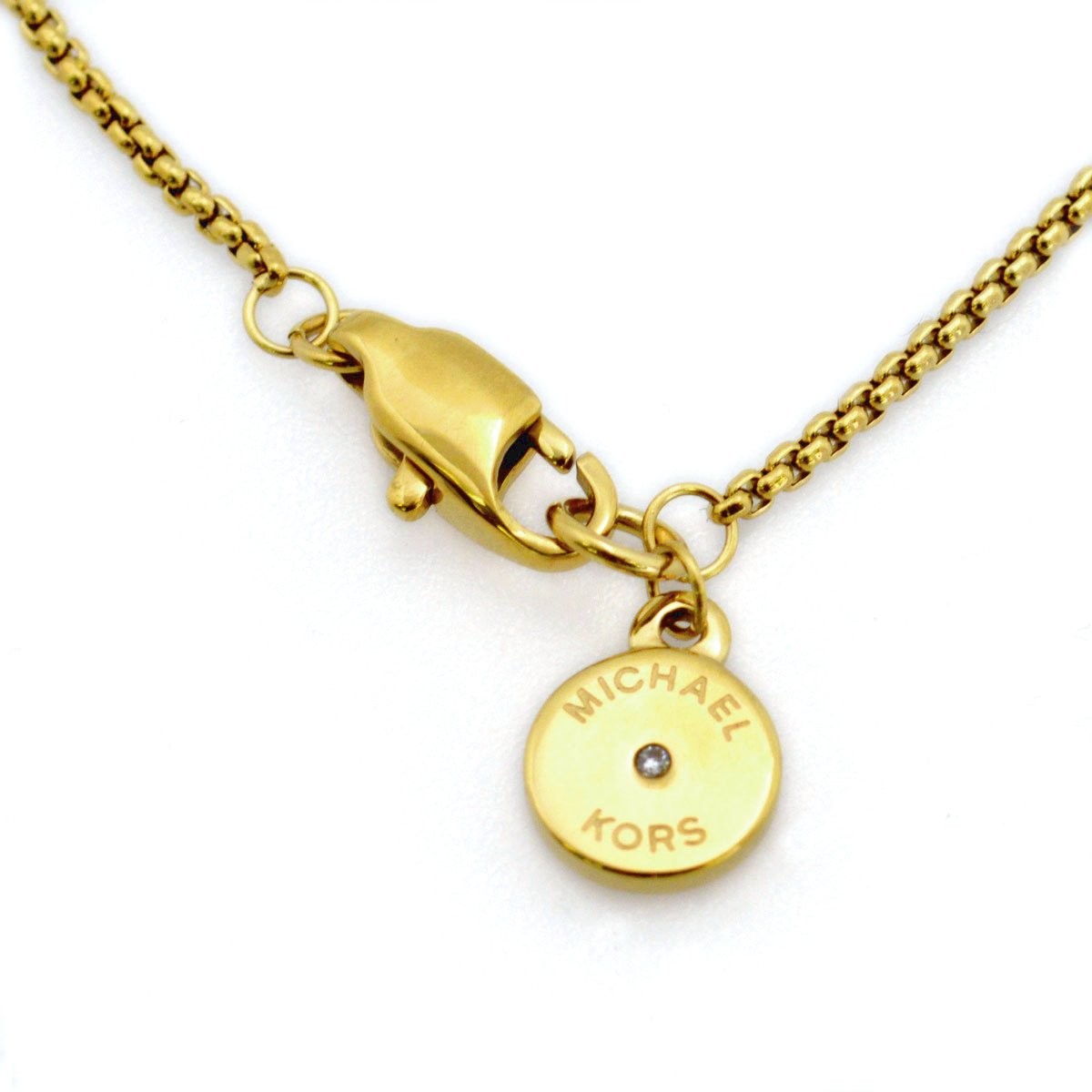 マイケルコース MICHAEL KORS MKJ4265710 Pave Gold-Tone Heart Charm Pendant Necklace パヴェ ハートチャーム ペンダント/ネックレス