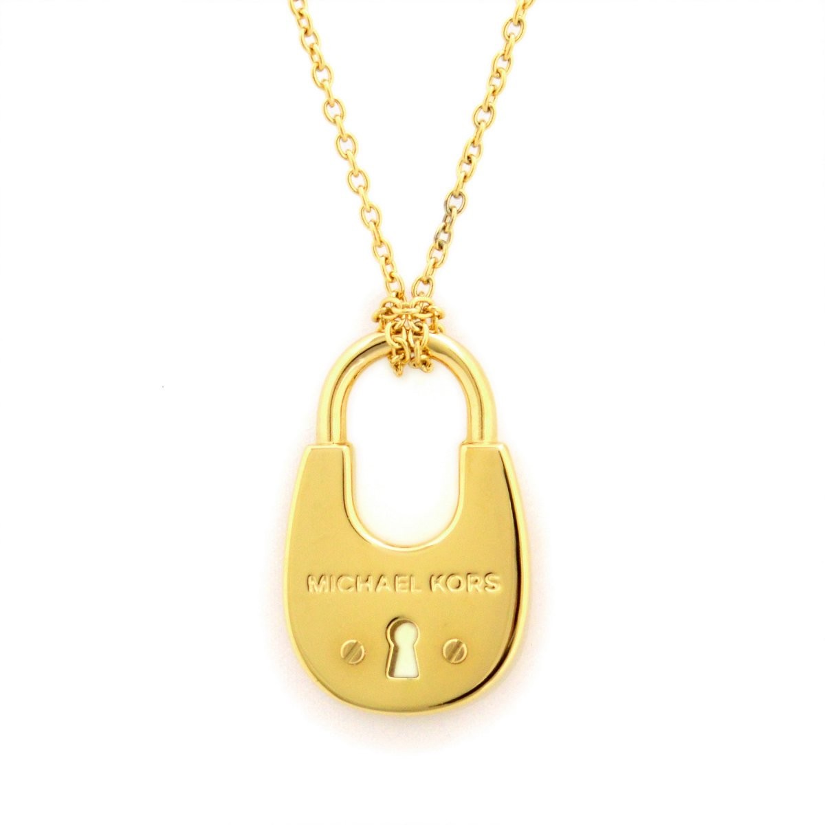 マイケルコース MICHAEL KORS MKJ4633710 Gold-Tone PadLock Pendant Necklace パドロック ペンダント ネックレス